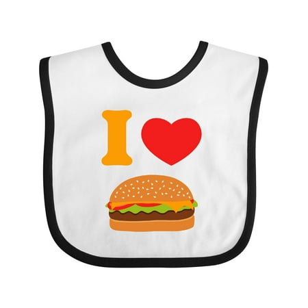 

Inktastic I Love Cheeseburgers Gift Baby Boy or Baby Girl Bib