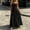 Black, variant on IUYRTFE Women's Strapless Ruched Waist Maxi Dress Solid Color A Line Long Casual Summer Gown