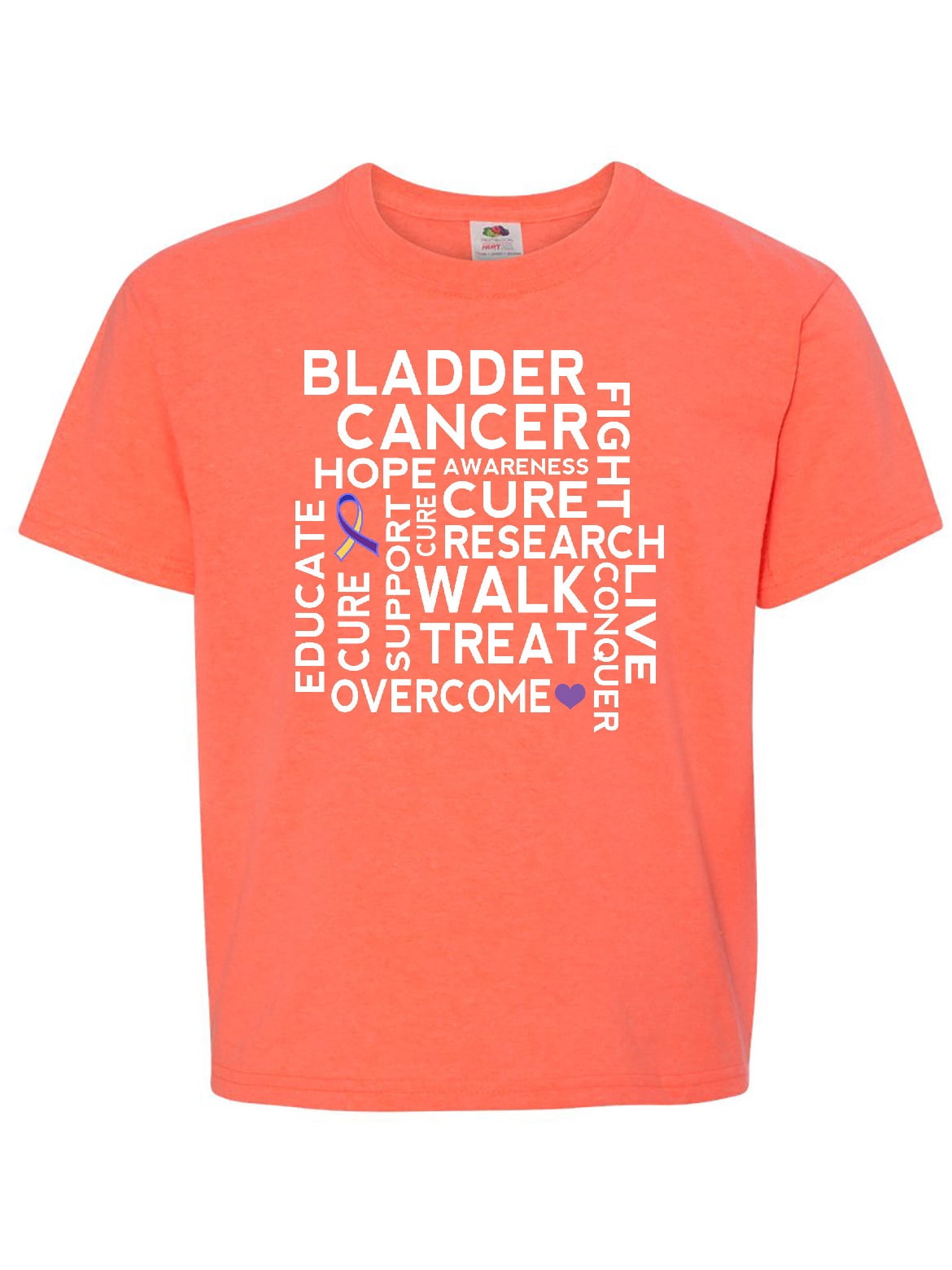 Bladder Cancer Awareness Youth T-Shirt - Walmart.com - Walmart.com