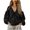 Black, variant on Womens Blouse Flowy Puff Sleeve V Neck Long Sleeve Solid Boho Casual Loose Top Summer Fall Spring Lightweight Soft Ruched Drop Shoulder Pleated Tunic, Yellow XL