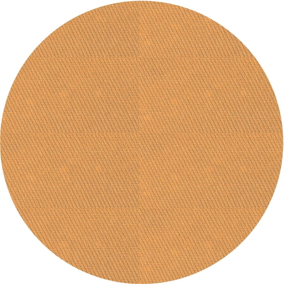 Ahgly Company Machine Washable Indoor Round Transitional Neon Orange Area Rugs, 4' Round