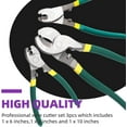 thumbnail image 4 of shiyou-3PCS Heavy Duty Stainless Steel 6Inch 8Inch 10Inch Cable Cutters Kit, Cable Wire Cutters High Leverage Cutter, Wire Rope Cutter for Cutting Aluminum, Copper, Wire, Communications Cable, 4 of 4