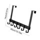 thumbnail image 3 of Over The Door Hooks, 6-Hook Towel Rack Hanger, Rustproof Aluminum Door Mounted Organizer for Bathroom Bedroom Closet Storage, Space Saving Hanging Solution for Towels Robes Hats Coats Accessories, 3 of 6