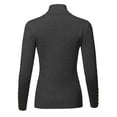 thumbnail image 2 of FashionOutfit Women's Casual Basic Gold Button Detail Soft Long Sleeve Mock Neck Knit Sweater, 2 of 4