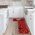 thumbnail image 4 of AMERTEER Carpet Valentine‘s Day Kitchen Rugs And Mats Set Of 2 Cushioned Anti Fatigue Kitchen Floor Mat Non Slip Waterproof Kitchen Rug Set Comfort Standing Mats A Home & Garden Gift, 4 of 7
