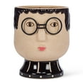 thumbnail image 1 of Face With Glasses Pedestal Planter, 1 of 1