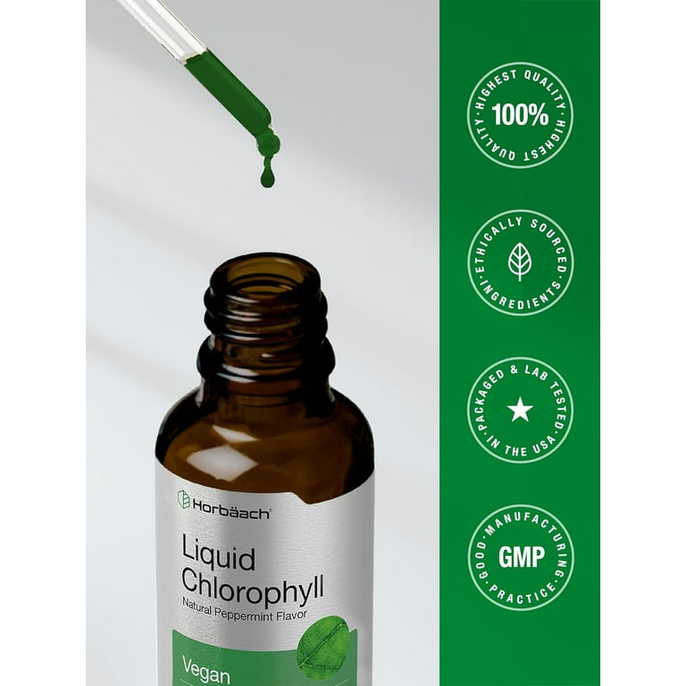 Horbaach, Liquid Chlorophyll, 2 oz, Natural Peppermint Flavor