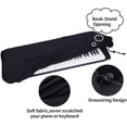 thumbnail image 3 of Cubierta protectora para teclado de piano de 88 teclas （134 * 29 * 19 cm）, cubierta protectora para piano digital Cubierta a prueba de polvo con cable estirable para Yamaha Roland Casio, 3 of 5