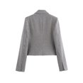 thumbnail image 4 of HH TRAF 2024 Otoño Moda Mujer Blazer Pata de Gallo Tendencia Solapa Traje Corto Suelto Abrigo Femenino Wild Commute Mujer Cárdigan Superior, 4 of 5