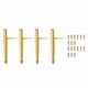 thumbnail image 1 of Furniture Feet Height 19.5cm Gold Metal Table Legs Maximum Load 600 Kg Furniture Legs Sofa Foot Cabi, 1 of 5
