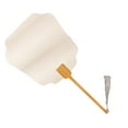 thumbnail image 1 of CSChome Summer Round Fan White Round Hand Held with Tassels Chinese Style Dance Performance Photo Props, 1 of 7