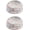 White CV Bowls, variant on Haute Diggity Dog Chewy Vuiton BPA-Free Non-Skid Pet Bowls, Tan Checker, Small, 2 Pack