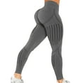 thumbnail image 1 of QRIC Women High Waisted Seamless Leggings Workout Butt Lift Tummy Control Stretch Yoga Pants Fitness Gym Tights, 1 of 7
