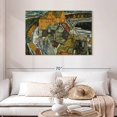 thumbnail image 2 of Elephant Stock Crescent Of Houses Ii Wall Art - Horizontal Canvas Wall Art - Living Room Wall Decor - Places Canvas - Orange And Green Decor By Egon Schiele - 45" x 30", 2 of 8