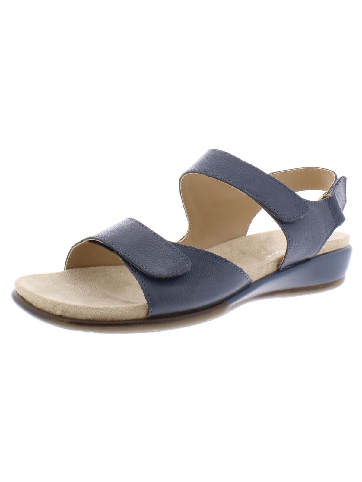 Easy Spirit Womens Hartwell Leather Slingback Wedge Sandals