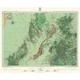 thumbnail image 2 of US Army 17x15 Black Ornate Wood Framed with Double Matting Museum Art Print Titled - South New Mexico Land Classification Sheet, 2 of 4