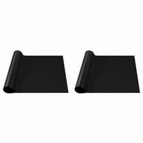 2X Reptile Mat,Reptile Terrarium Substrate Liner for Leopard Gecko, Lizard,Snake,Reptile Flooring 18x72 Inch Black