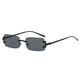 thumbnail image 5 of 2 pares de gafas de sol de estilo montura, gafas para adultos, gafas de sol rectangulares para viajar, accesorios para fotos, gafas Y2K Negro y marrón Sunnimix Gafas de sol sin montura, 5 of 8