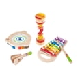 thumbnail image 2 of Hape 5 Piece Toddler Instrumental Beat Box Musical Set, Wooden Music Toy Set, 2 of 5