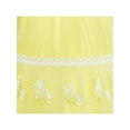 thumbnail image 5 of Girls Dress Yellow Butterfly Embroidered Halter Dress 12 Years, 5 of 7