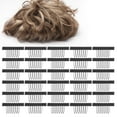 thumbnail image 4 of Comb Clips, Excellent Effect Arc Design Functional Hairpiece  Comb Clips With 30pcs For Barber Shop Black,Coffee,Beige, 4 of 8