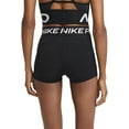 thumbnail image 7 of Nike Women's Pro 365 3" Shorts DH4863 010 Black/White/Grey Size X-Large, 7 of 7