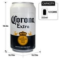 thumbnail image 6 of Corona 12 Can Portable Mini Fridge, 10L Electric Cooler, 12V DC/110V AC, Compact Refrigerator- White, 6 of 6