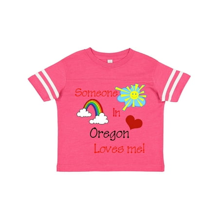 

Inktastic Someone in Oregon Loves Me! Gift Toddler Boy or Toddler Girl T-Shirt