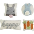 thumbnail image 2 of Mud Pie, Carrots, Easter Mini Hook Pillow, 8" x 8", 2 of 3
