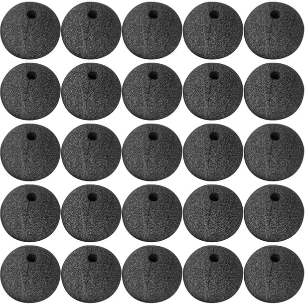 25 piezas Cosplay Clown Naring Props Nosos de payaso decorativo Nosas de esponja adorables para circo