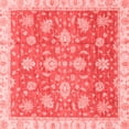 thumbnail image 1 of Ahgly Company Indoor Square Oriental Red Traditional Area Rugs, 8' Square, 1 of 4