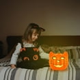 thumbnail image 4 of Halloween Decorations Pumpkin Light, Resin Hollow Out Pumpkin Cat Head Lantern - Halloween Table Decor Ornaments Gifts, 4 of 5