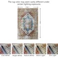 thumbnail image 3 of JV Home Area Rug Napoli Beige Multicolored 4'x6' Washable Carpet Anti Slip, 3 of 7