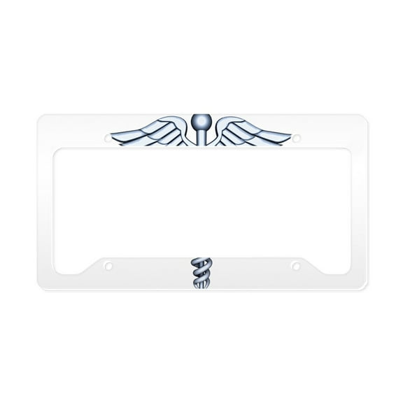 CafePress - Medical Symbol License Plate Holder - Aluminum License Plate Frame, License Tag Holder