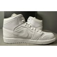 thumbnail image 3 of Ni - ke Air Jordan 1 Mid Triple White 2.0 554724-130 Men’s Size 11.5, 3 of 5