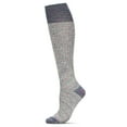 thumbnail image 2 of Legmogue Women's Fuzzy Mixed Threads Cotton Blend Knee High Sock - Womens - Female, One Size, Rust Multi, 2 of 6