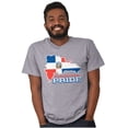 thumbnail image 4 of Dominican Pride Parade Country Flag Plus Size Crewneck Graphic Tee Shirt Brisco Brands 3X, 4 of 5