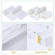 thumbnail image 4 of 2Pcs Baby Bath Towel Washcloth 100% Muslin Cotton Gauze Water Absorbent Super Soft Baby Blanket For Baby & Adult 6 Layers 30 * 16in Lemon Printing, 4 of 5