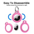 thumbnail image 2 of For Apple AirTag Case PC Protective Cover for AirTags 2021 with KeychainPink, 2 of 8