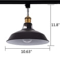 thumbnail image 5 of Kiven H-Type Track Light, 3-Light industrial Halo Track Pendant Lighting Fixtures E26 Socket, 5 of 7