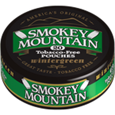 Smokey Mountain Snuff, 5 Cans - Arctic Mint POUCH - Tobacco Free, Nicotine