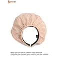 thumbnail image 4 of Spencer Women's 2 in 1 Sun Visor Hats Headbands Wide Brim Summer Anti-UV Protection Beach Cap Packable Shell Hat (Pink), 4 of 7