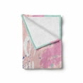 thumbnail image 2 of Enjoy the Little Things Soft Flannel Fleece Blanket, Inspirational Hand Lettering Words on Grunge Color Smear Background, Cozy Plush for Indoor and Outdoor Use, 50" x 60", Multicolor, by Ambesonne, 2 of 6