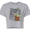 thumbnail image 3 of Star Wars - The Mandalorian Grogu Manga  - Juniors Cropped Short Sleeve Graphic T-Shirt, 3 of 5