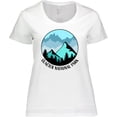 thumbnail image 3 of Inktastic Glacier National Park Montana Mountains Women's Plus Size T-Shirt, 3 of 5