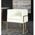 thumbnail image 6 of TOV Furniture Giselle Cream Velvet Dining Chair with Gold Frame, 6 of 7