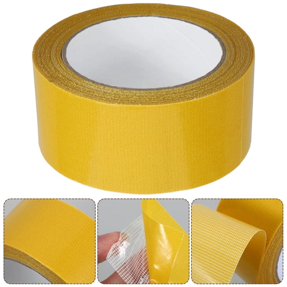 WASHWEPE Strong Adhesive Yellow Fabric Tape for Carpet Repair and Ducting Applications