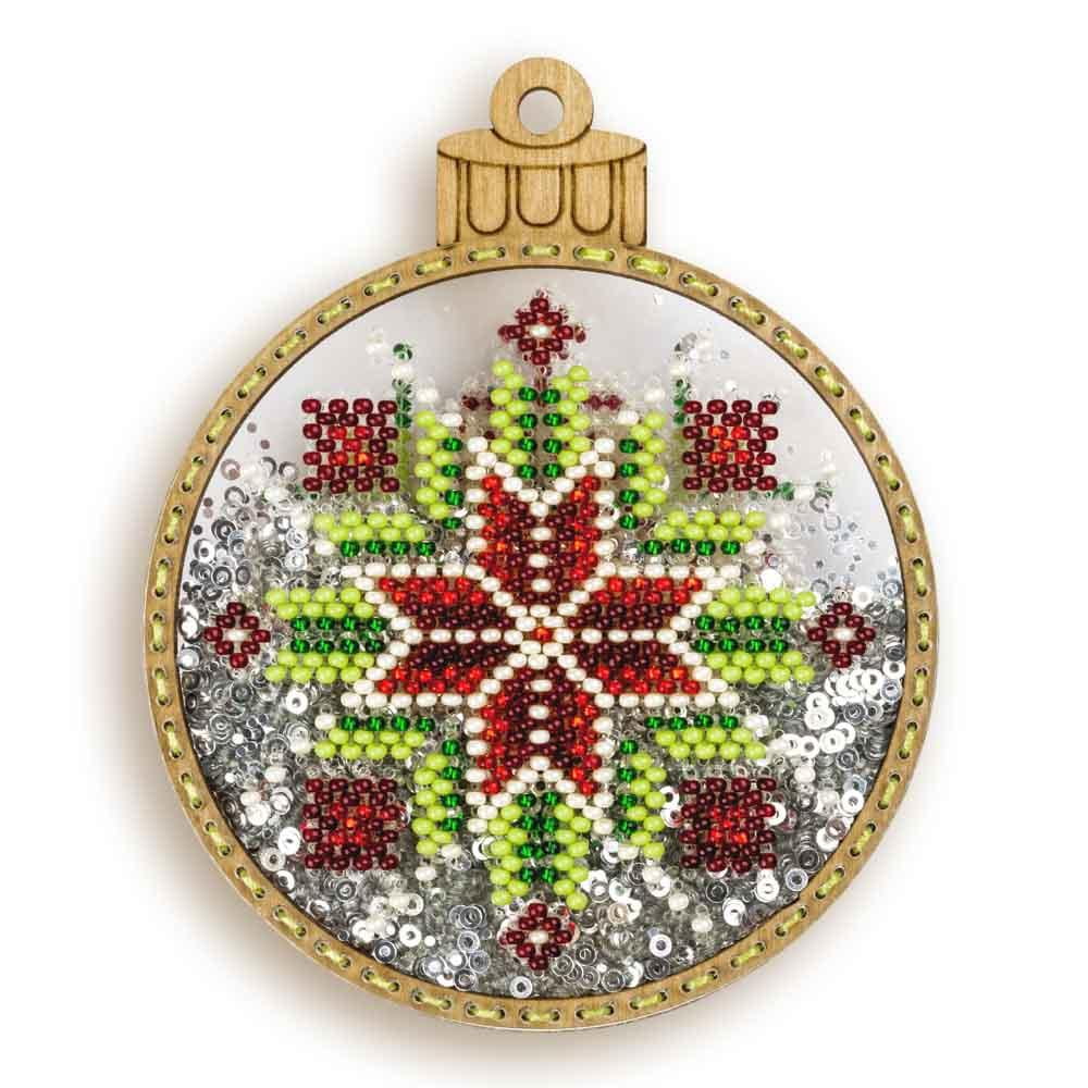 Set for embroidery with beads on a plastic base FLPL-057