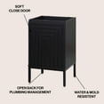 thumbnail image 3 of JONATHAN Y Rowan 20 in. W x 18 in. D x 33 in. H, 2-Shelf, Bath Vanity Cabinet ONLY, Black, VAN1018C, 3 of 7
