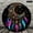 12x12in, variant on Patifu Crescent Moon Dreamcatcher Colorful Wooden Wall Clock Silent Sweep Movement 10x10in